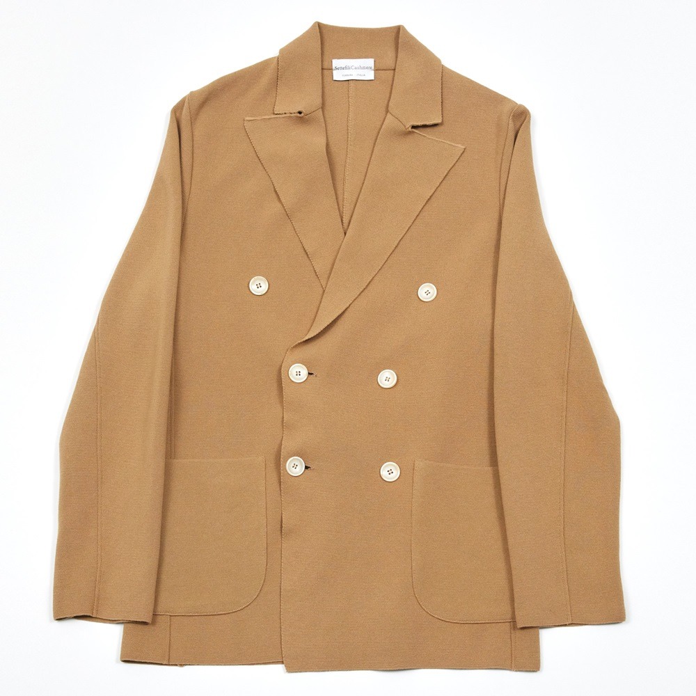 Double Breasted Jacket Camel